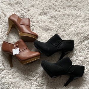 PAIR of New* Heeled Platform Ankle Boots
